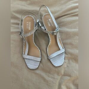 Baby Blue Heeled Sandals